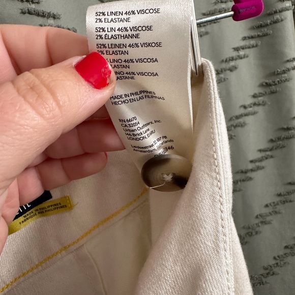 Anthropologie Maeve The Colette Cropped Wide-Leg Pants size 32 - Picture 9 of 9